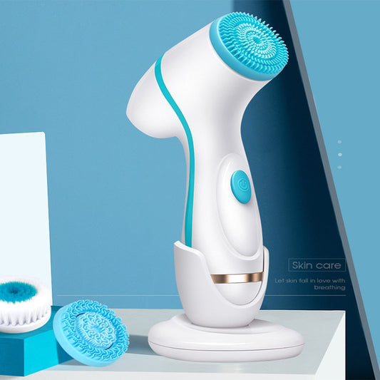 Facial Cleansing Brush Sonic Nu Face  Spin Brush Set