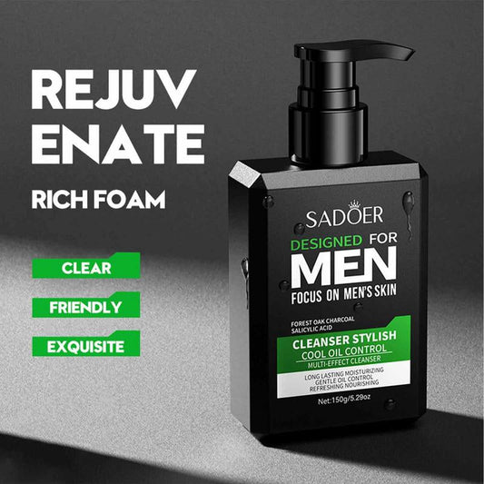 Men Facial Cleanser Face Wash Oil Control
