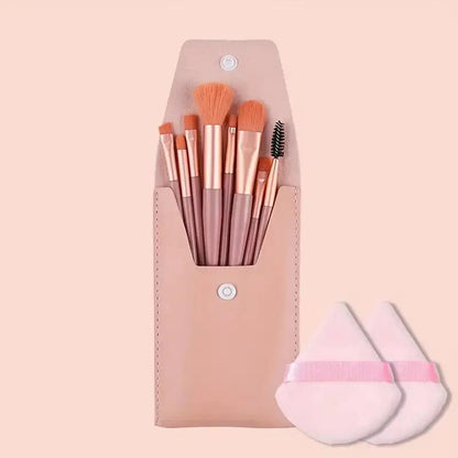 Variety of brushes designed for different purposes makeup brushes set