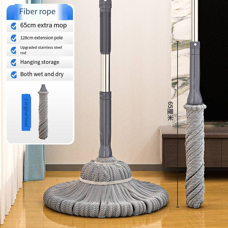 Easy Replacable 360 Degree Self-Winning Rotary Mop