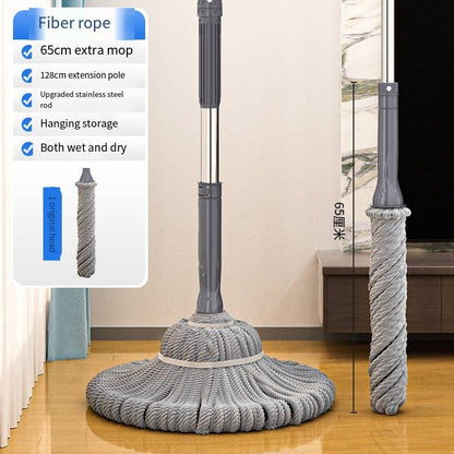 Easy Replacable 360 Degree Self-Winning Rotary Mop