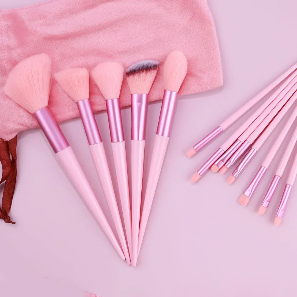 new 13pcs makeup super soft brushes set