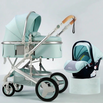 3 in 1 High Landscape Baby Stroller