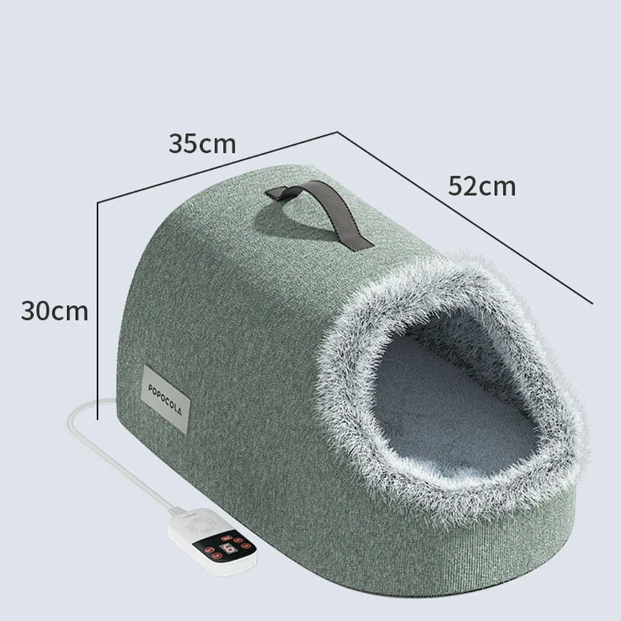 WarmPaws Electronic Cat Bed Heater: Waterproof Plush Auto Heating Pad