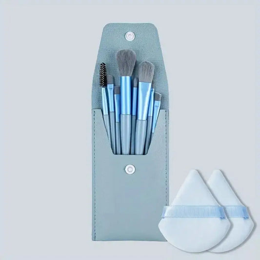 Variety of brushes designed for different purposes makeup brushes set
