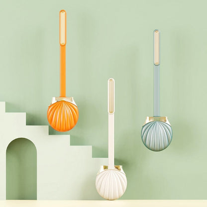 Long Handle Silicone Flat Toilet Brush