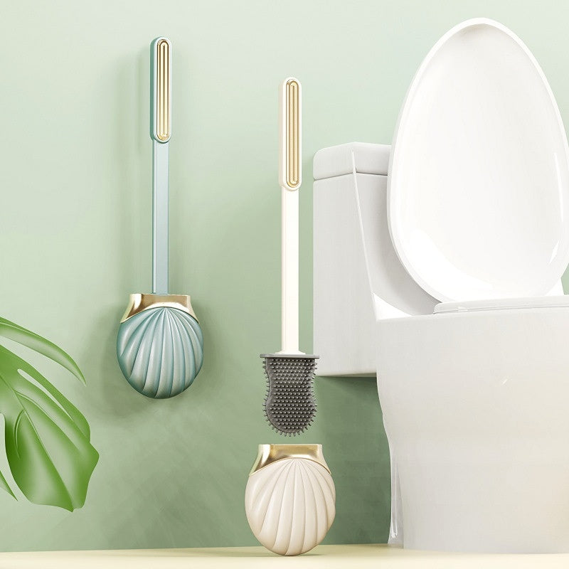 Long Handle Silicone Flat Toilet Brush